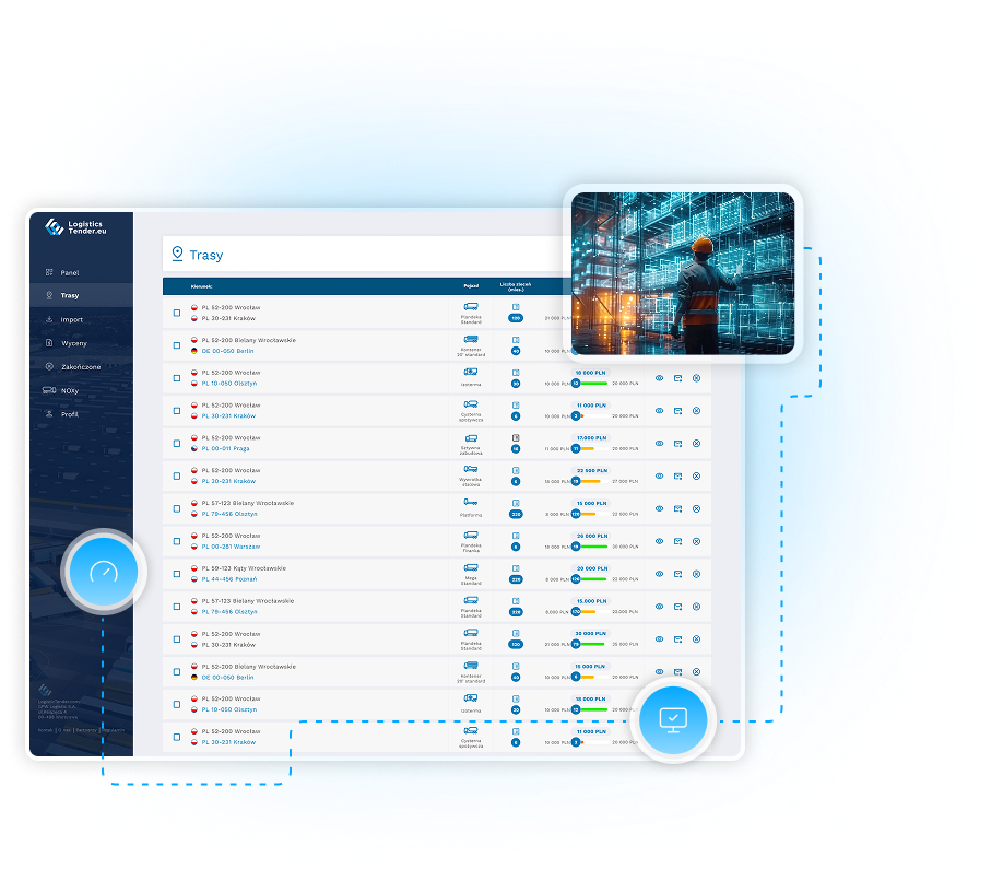 Panel przewoźnika GPW Logistics